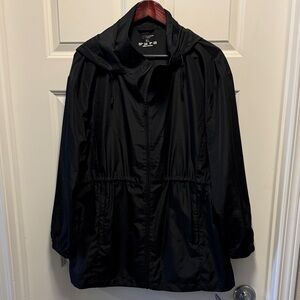 Black Lightweight Women's Jacket with cinch waist size XL